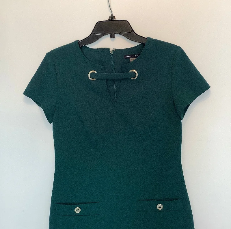 Dress Work By Tommy Hilfiger In Green, Size: Xs Knitted unclassified dresses