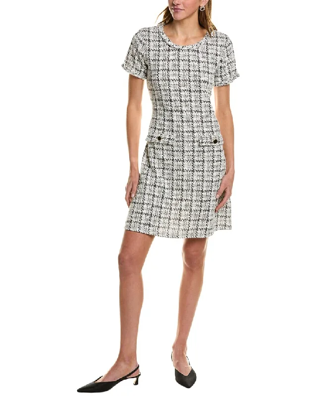 Isaac Mizrahi Boucle Shift Dress Festival unclassified dresses