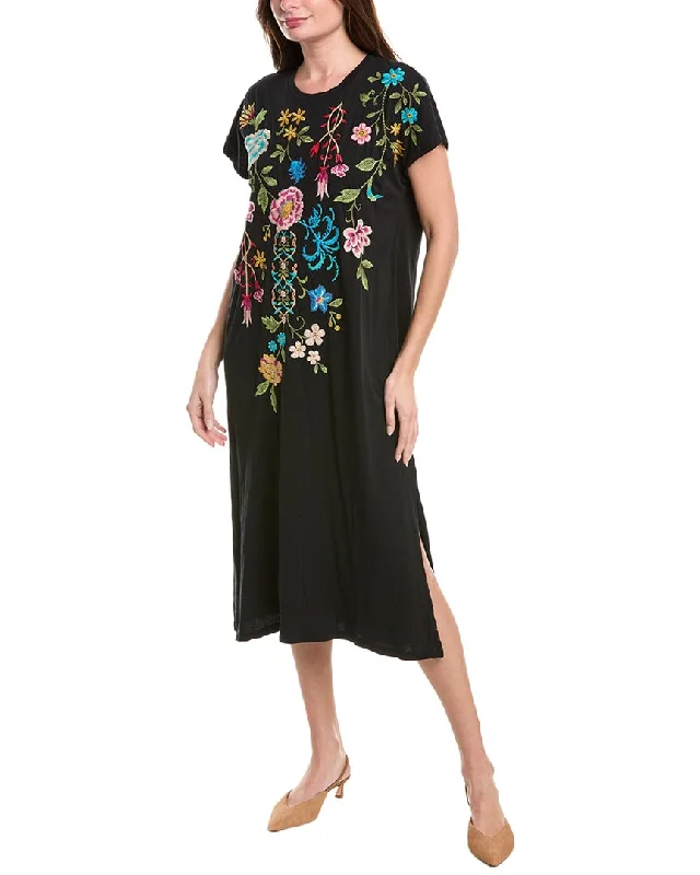 Johnny Was Sheri Relaxed Knit Dress Floral unclassified dresses