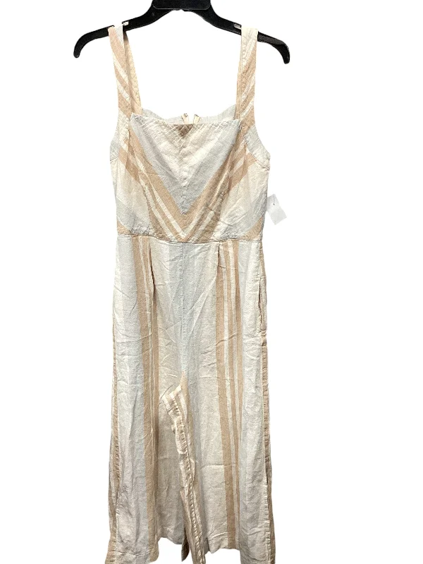 Jumpsuit By Anthropologie In Striped Pattern, Size: 4 Satin unclassified dresses