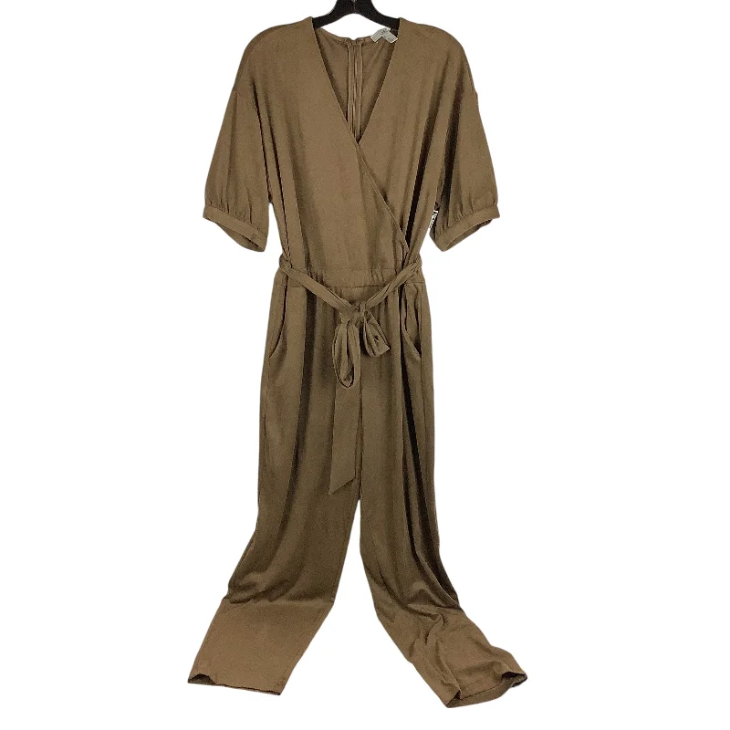 Jumpsuit By Halston In Brown, Size: Xl One-shoulder unclassified dresses