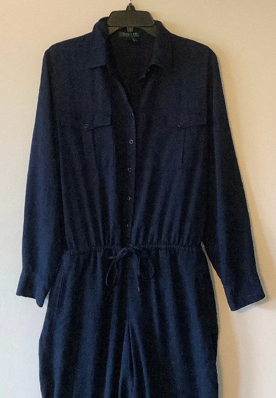 Jumpsuit By Lauren By Ralph Lauren In Navy, Size: Xxl Backless unclassified dresses