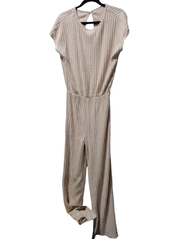 Jumpsuit By Shein In Cream, Size: S Beaded unclassified dresses