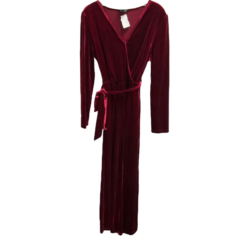 Jumpsuit By simplee In Red, Size: M Club unclassified dresses