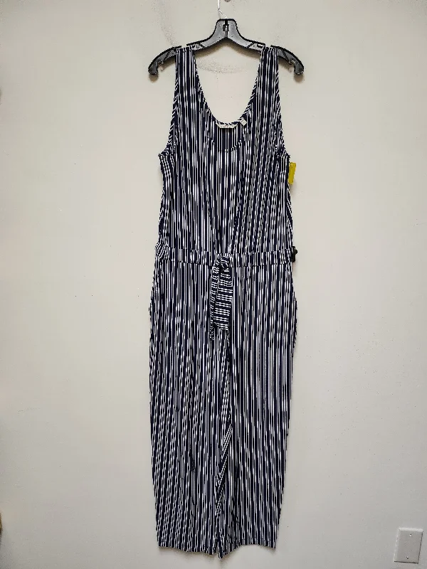 Jumpsuit By Vineyard Vines In Striped Pattern, Size: L Casual chic unclassified dresses