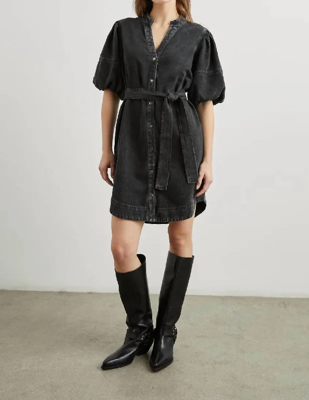 Kingsley Dress In Faded Black Y2K unclassified dresses