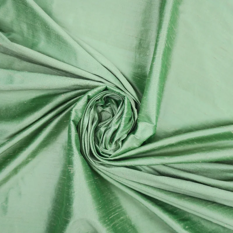 Light Green Dupioni/Shantung Raw Silk Street style unclassified dresses