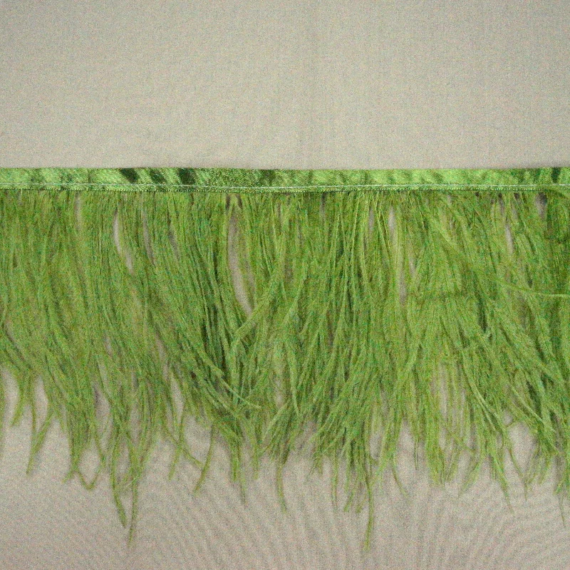 Lime Green Ostrich Feather Trim 2 PLY Y2K unclassified dresses