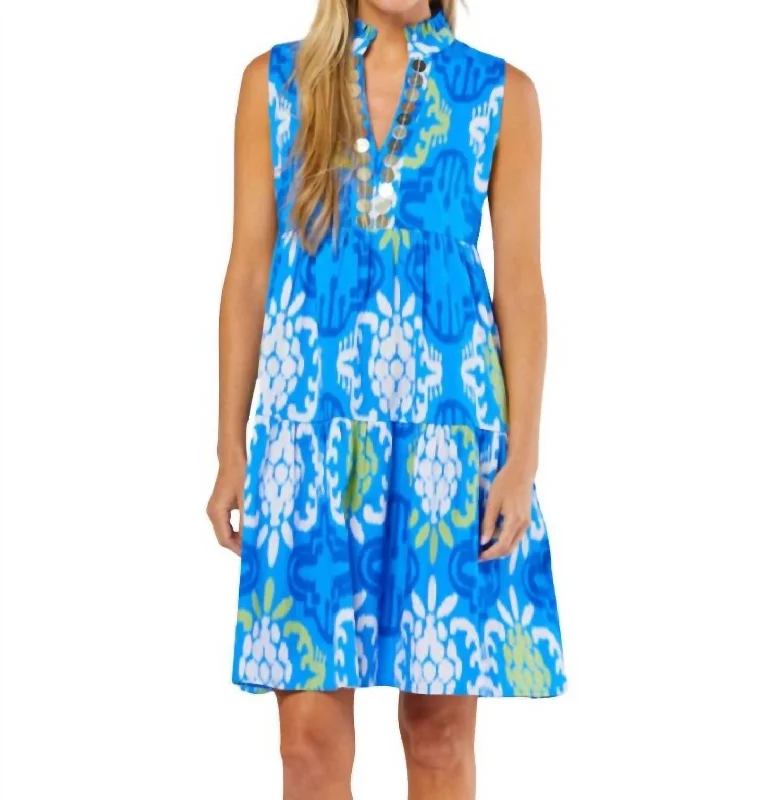 Logan Dress In Blue Lagoon Flowy unclassified dresses