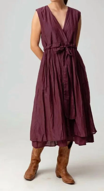 Lucia Dress In Huckleberry Off-shoulder unclassified dresses