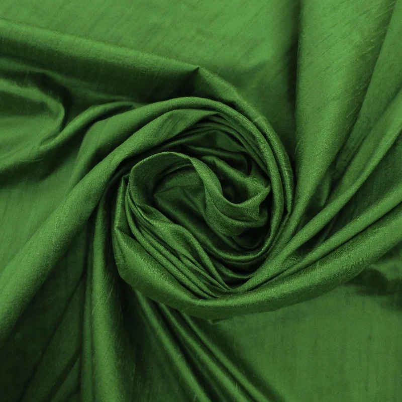 Lush Green Dupioni/Shantung Raw Silk Earthy tone unclassified dresses