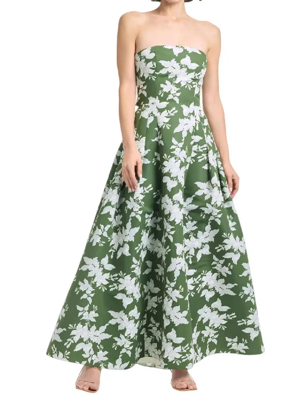 Margaux Gown In Green Narcissus Vintage unclassified dresses