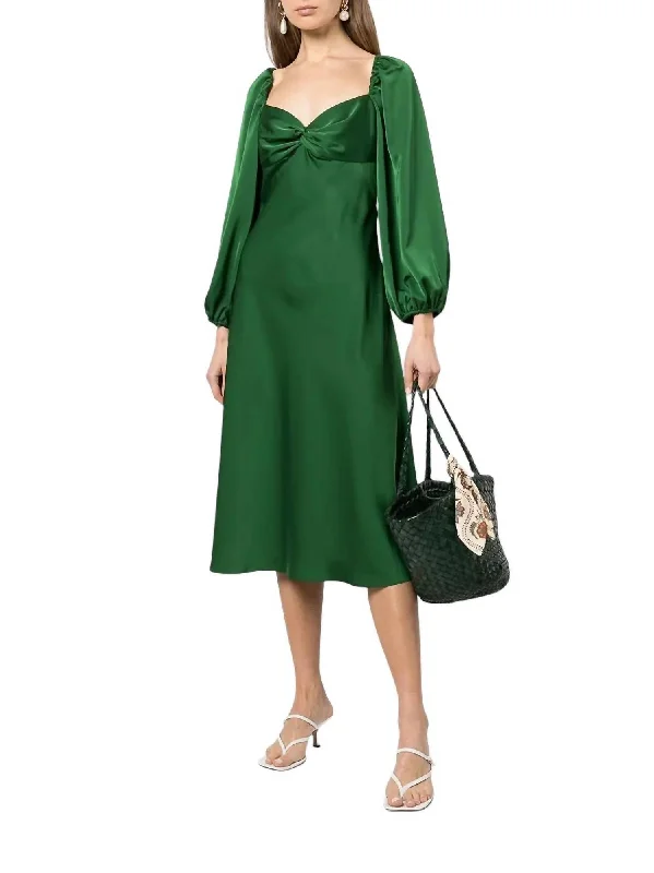 Melody Dress In Emerald Monochrome unclassified dresses