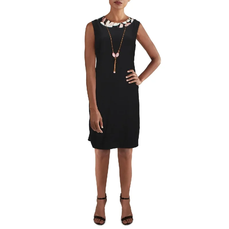 Petites Womens Knit Sleeveless Sheath Dress Formal unclassified dresses