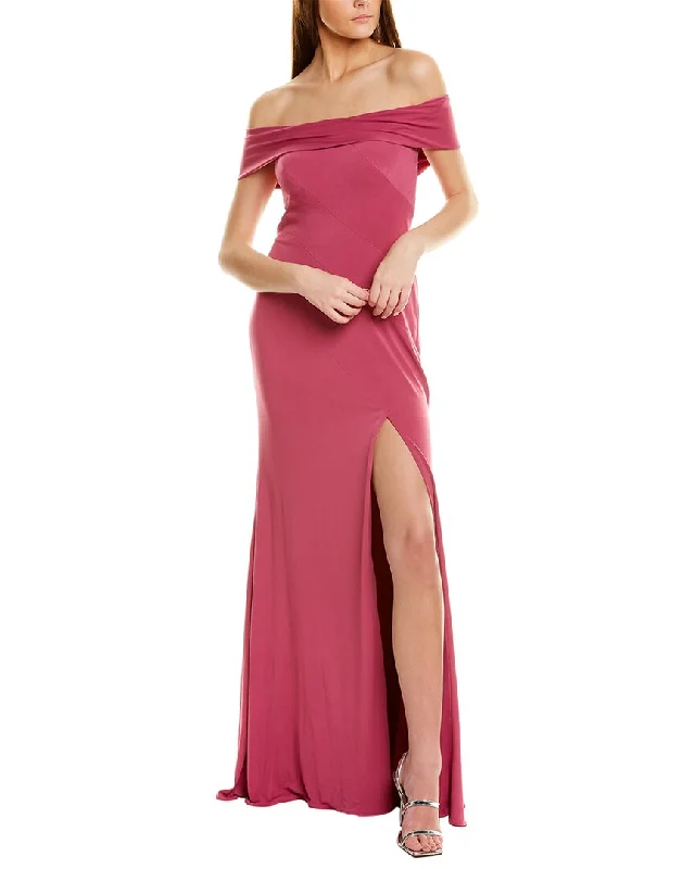 Rene Ruiz Off-Shoulder Gown Short unclassified dresses