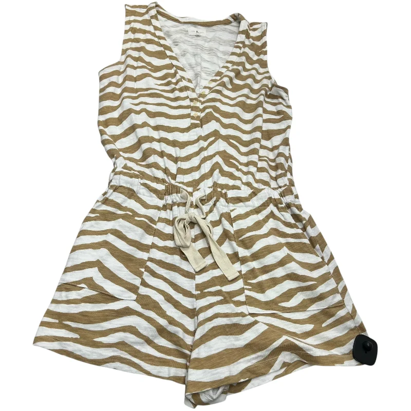 Romper By Lou And Grey In Tan & White, Size: S Fall unclassified dresses