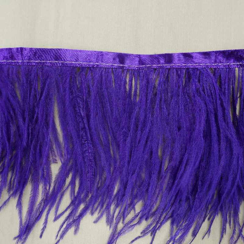 Royal Purple Ostrich Feather Trim 2 PLY Popular unclassified dresses