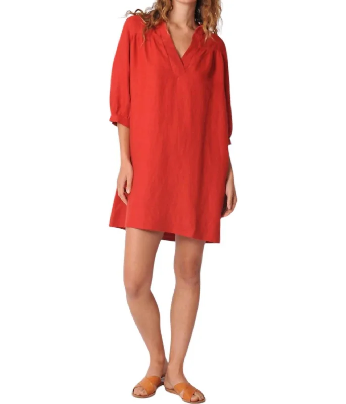 Sabine Dress In Red Long unclassified dresses