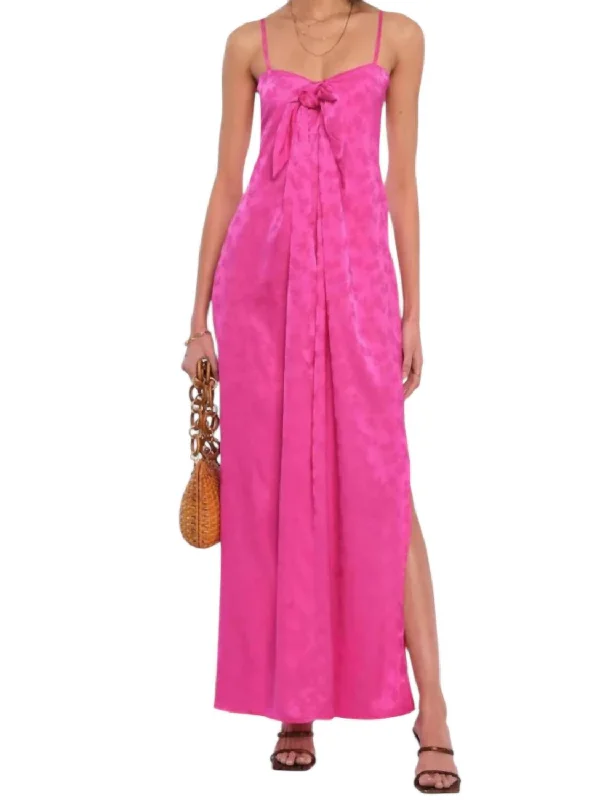 Tanner Dress In Fuchsia Silk unclassified dresses