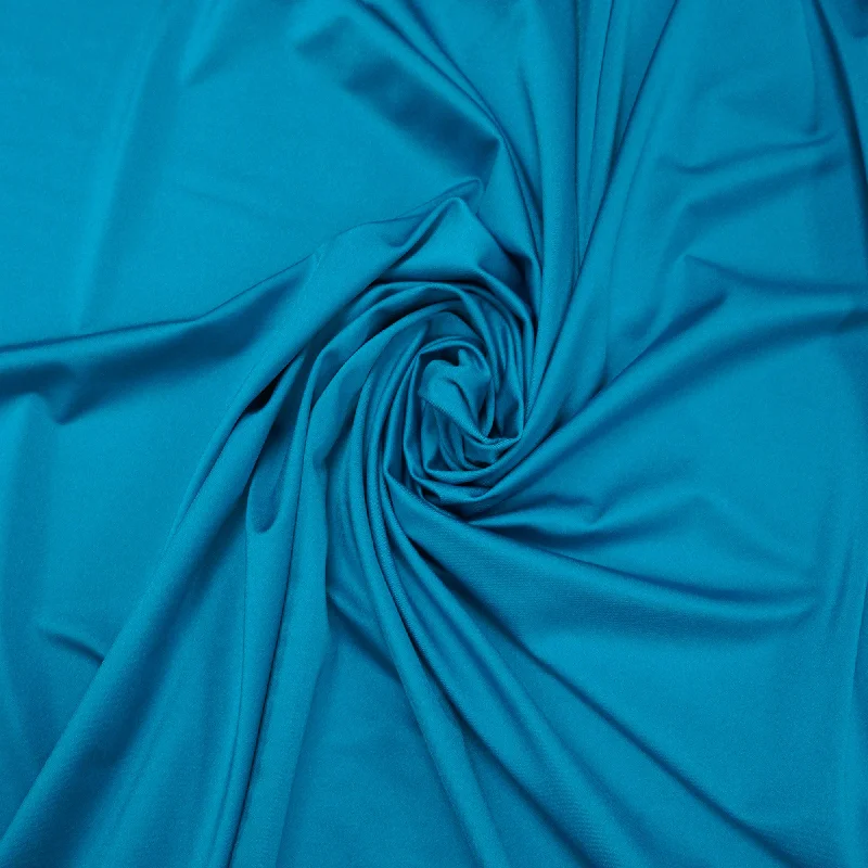 Teal Solid Spandex Stretch Fabric Office unclassified dresses