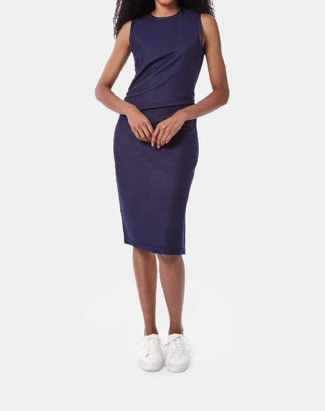 The Electra Dress In Medium Blue Wash Fashionable unclassified dresses