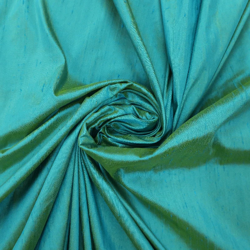 Turquoise Dupioni/Shantung Raw Silk Vacation unclassified dresses