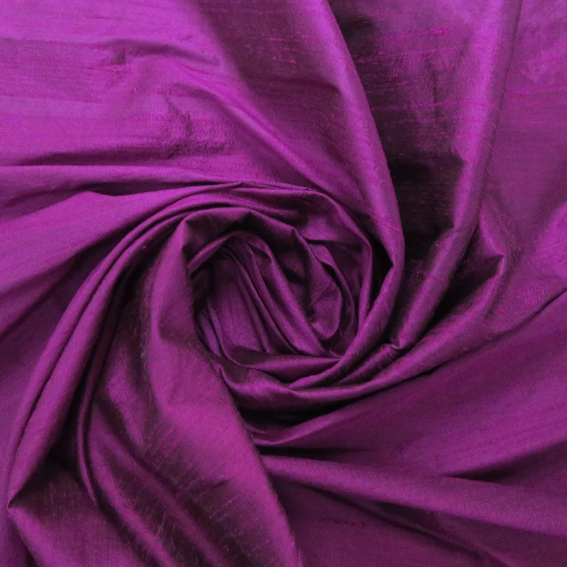 Vibrant Purple Dupioni/Shantung Raw Silk Stretchy unclassified dresses