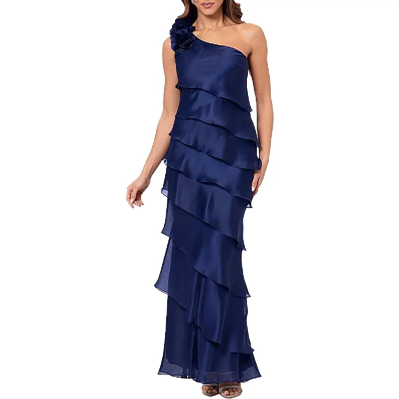 Womens Chiffon Ruffled Evening Dress Ruffled unclassified dresses