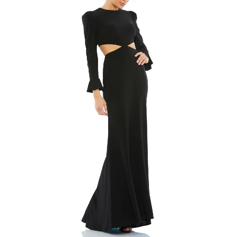 Womens Cut-Out Formal Evening Dress Monochrome unclassified dresses