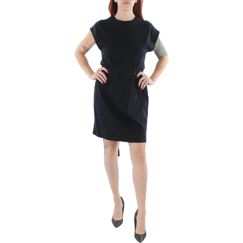 Womens Knit Knee Shift Dress Office unclassified dresses