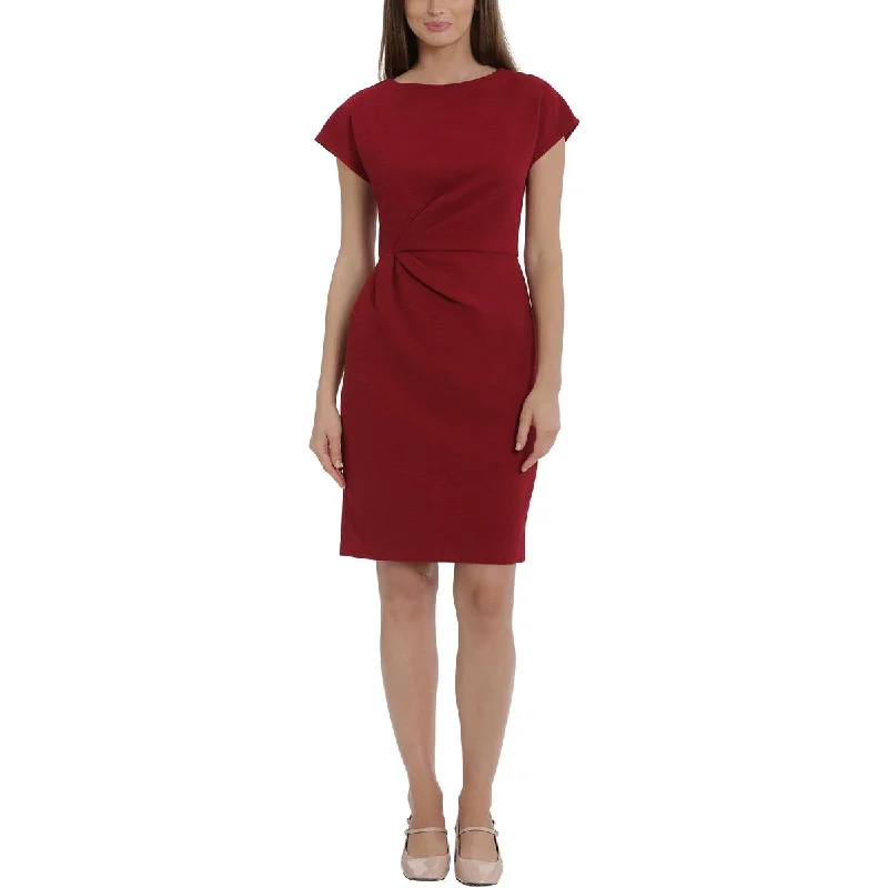 Womens Ruched Sleeveless Sheath Dress Street style unclassified dresses