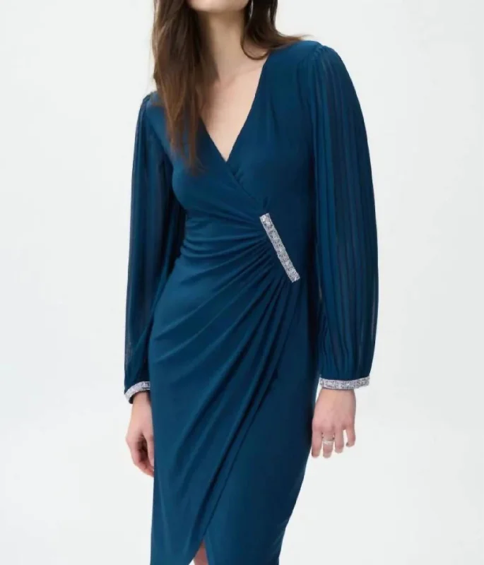 Wrap Dress In Nightfall Casual chic unclassified dresses