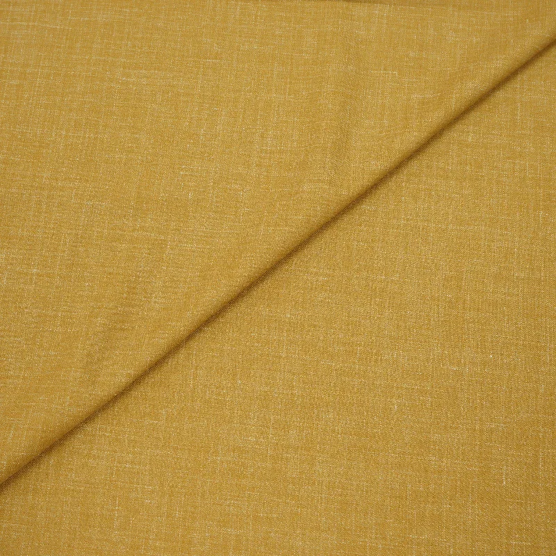 Yellow Mustard Plain Dormeuil Naturals Wool & Linen Fabric High-end unclassified dresses